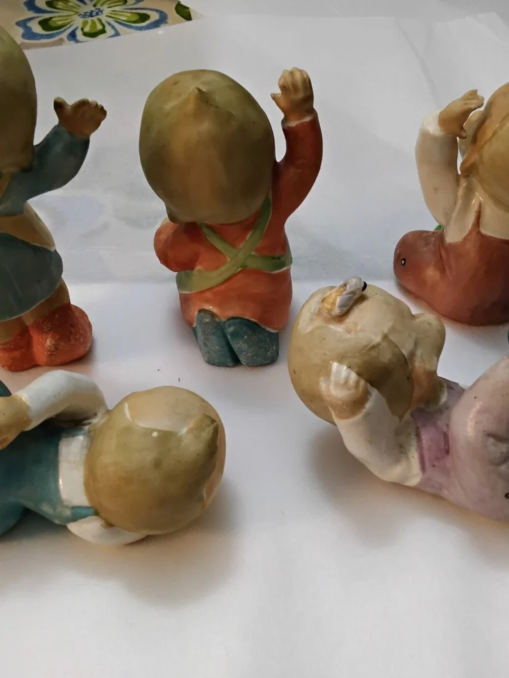 4007 Vintage 1950s Mid-Century Kewpie Style Piano BabysFigurine Set - Multicolor - Picture 3 of 16